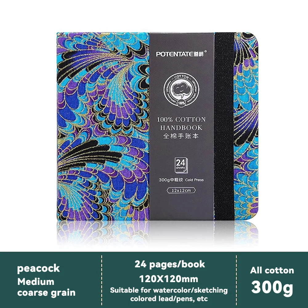 100% Cotton Square or rectangle Watercolor Sketchbook – 300gsm Cold Press Paper 100% Cotton Square or rectangle Watercolor Sketchbook – 300gsm Cold Press Paper