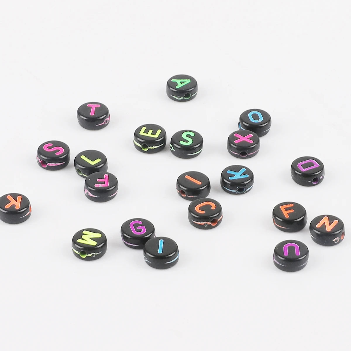 7mm Alphabet Acrylic Beads – 100pcs Kit 7mm Alphabet Acrylic Beads – 100pcs Kit