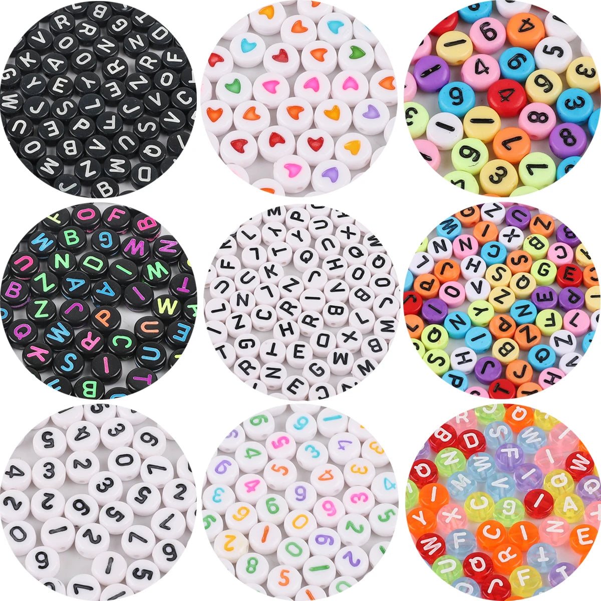 7mm Alphabet Acrylic Beads – 100pcs Kit 7mm Alphabet Acrylic Beads – 100pcs Kit