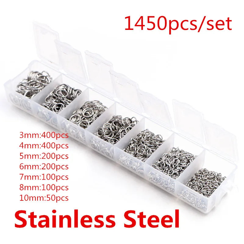 Multi-Size Open Jump Rings Set – 8 Colors, 3-10mm Multi-Size Open Jump Rings Set – 8 Colors, 3-10mm