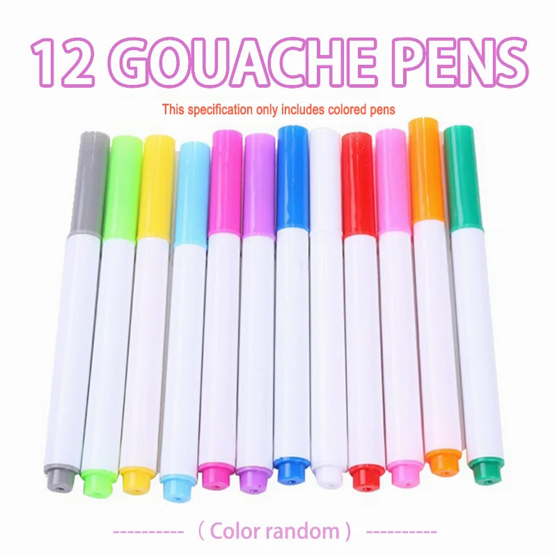 Reusable Doodle Book – 12 Pen Drawing Pad for Kids Reusable Doodle Book – 12 Pen Drawing Pad for Kids