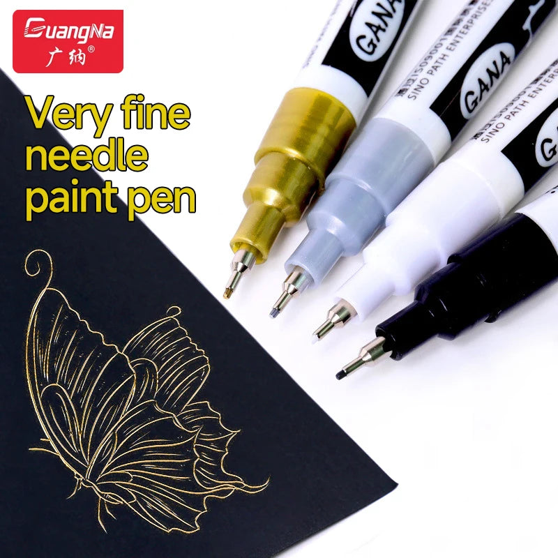 Guangna Metallic Paint Markers – Gold & Silver (1–2 pcs) Guangna Metallic Paint Markers – Gold & Silver (1–2 pcs)