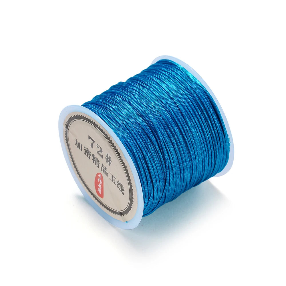 50M Nylon Chinese Knot Cord – 0.8mm Braided String for DIY Jewelry & Tassels 50M Nylon Chinese Knot Cord – 0.8mm Braided String for DIY Jewelry & Tassels