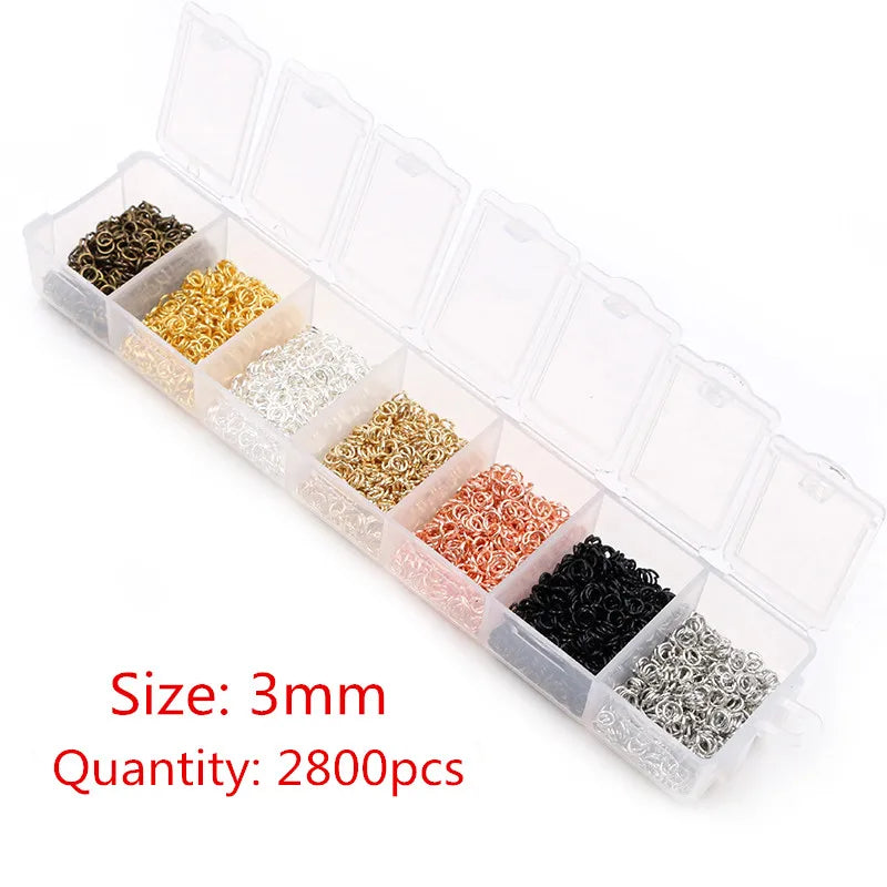 Multi-Size Open Jump Rings Set – 8 Colors, 3-10mm Multi-Size Open Jump Rings Set – 8 Colors, 3-10mm