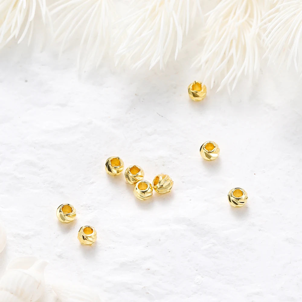 20pcs 18K Gold Plated Flower Spacer Beads 20pcs 18K Gold Plated Flower Spacer Beads