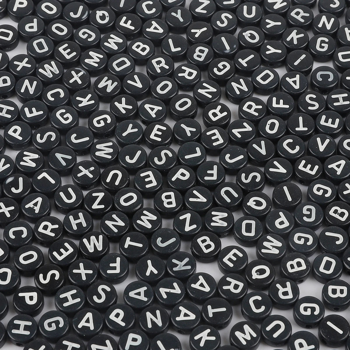 7mm Alphabet Acrylic Beads – 100pcs Kit 7mm Alphabet Acrylic Beads – 100pcs Kit