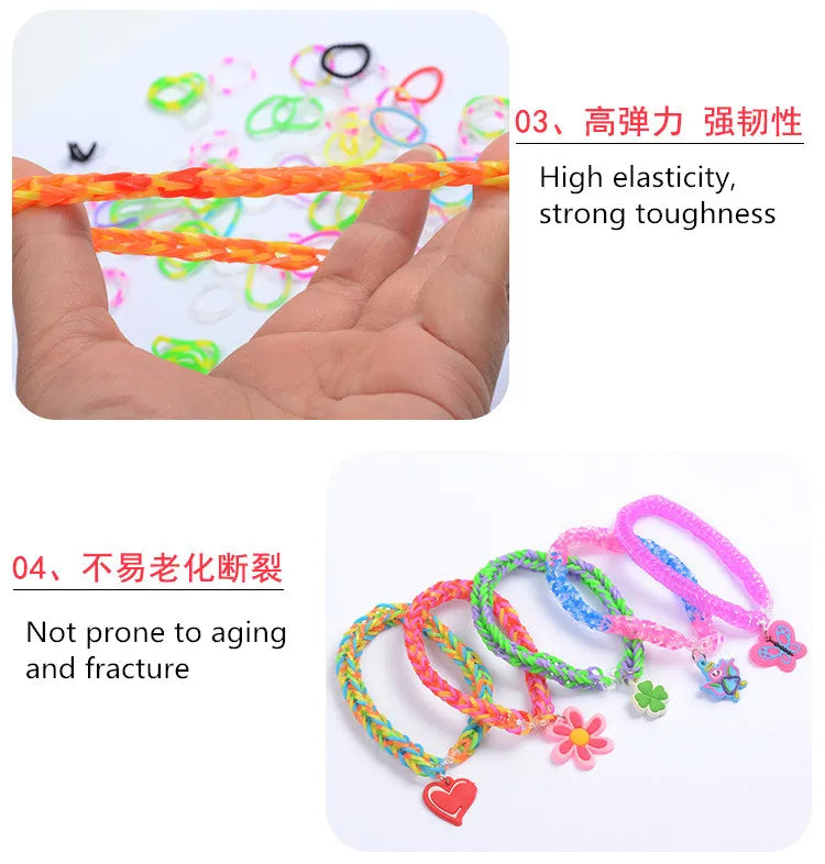 Colorful Loom Bands DIY Bracelet Kit Colorful Loom Bands DIY Bracelet Kit