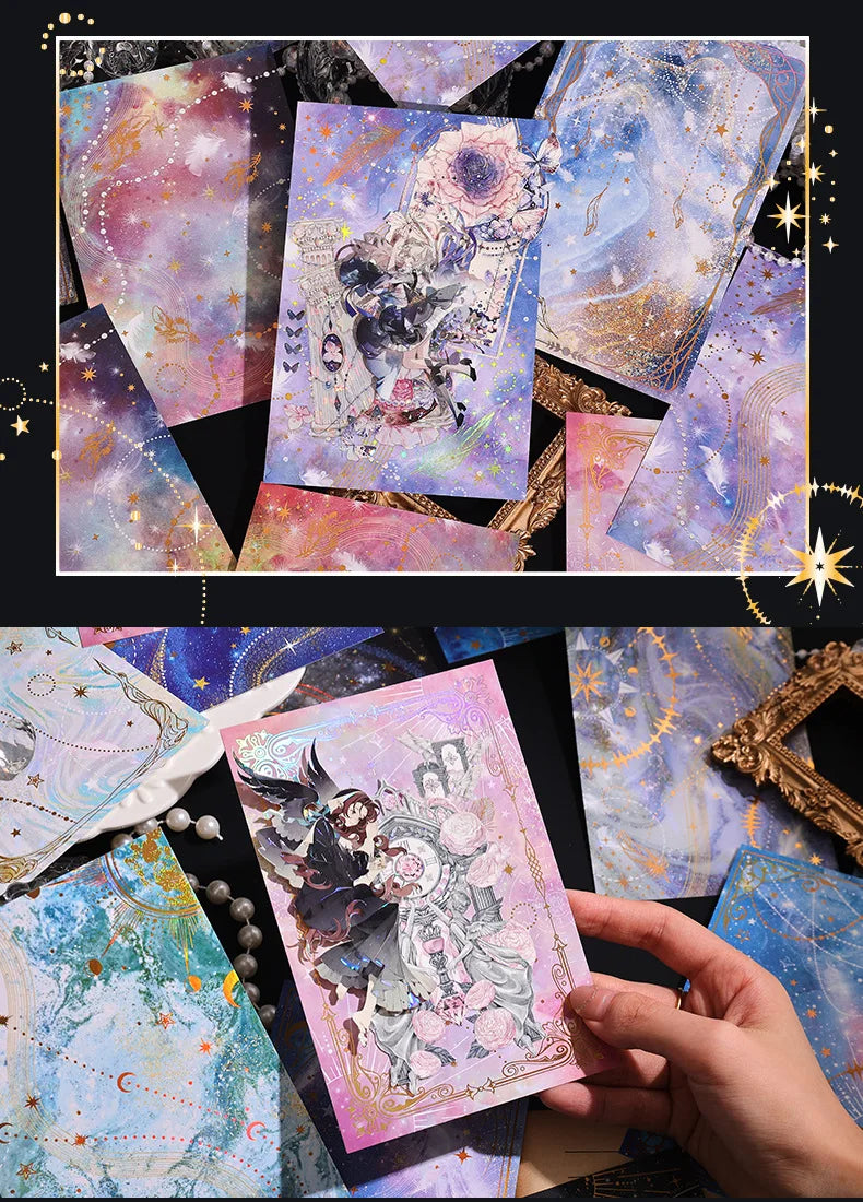 15pcs INS Dreamy Sky Theme Decorative Craft Paper 15pcs INS Dreamy Sky Theme Decorative Craft Paper