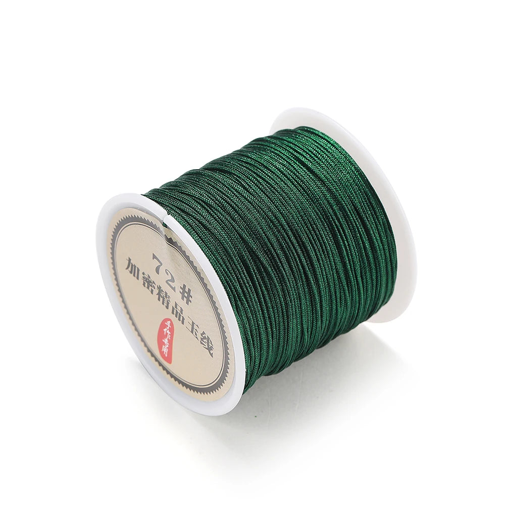 50M Nylon Chinese Knot Cord – 0.8mm Braided String for DIY Jewelry & Tassels 50M Nylon Chinese Knot Cord – 0.8mm Braided String for DIY Jewelry & Tassels