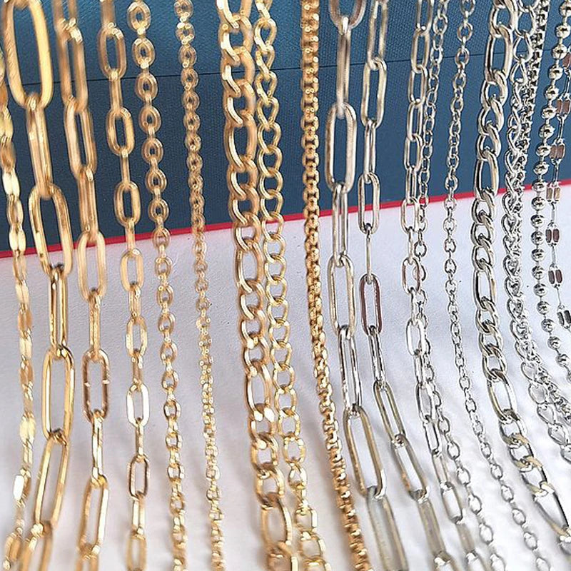 2m No-Fade Stainless Steel Chain – Gold Beaded Chain for DIY Jewelry 2m No-Fade Stainless Steel Chain – Gold Beaded Chain for DIY Jewelry