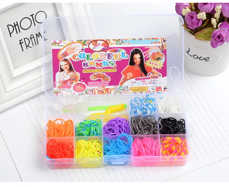 Colorful Loom Bands DIY Bracelet Kit Colorful Loom Bands DIY Bracelet Kit