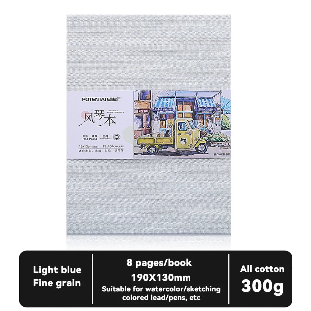 100% Cotton Square or rectangle Watercolor Sketchbook – 300gsm Cold Press Paper 100% Cotton Square or rectangle Watercolor Sketchbook – 300gsm Cold Press Paper