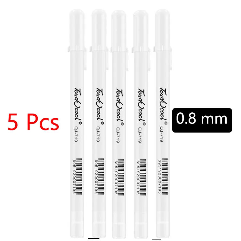 White Waterproof Marker Pens – Oily Gel Brush Set White Waterproof Marker Pens – Oily Gel Brush Set