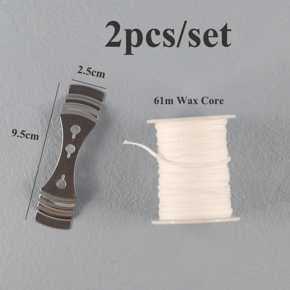 Pre-Waxed Cotton Candle Wicks – 2.6–20cm with Sustainer Tabs (Smokeless) Pre-Waxed Cotton Candle Wicks – 2.6–20cm with Sustainer Tabs (Smokeless)