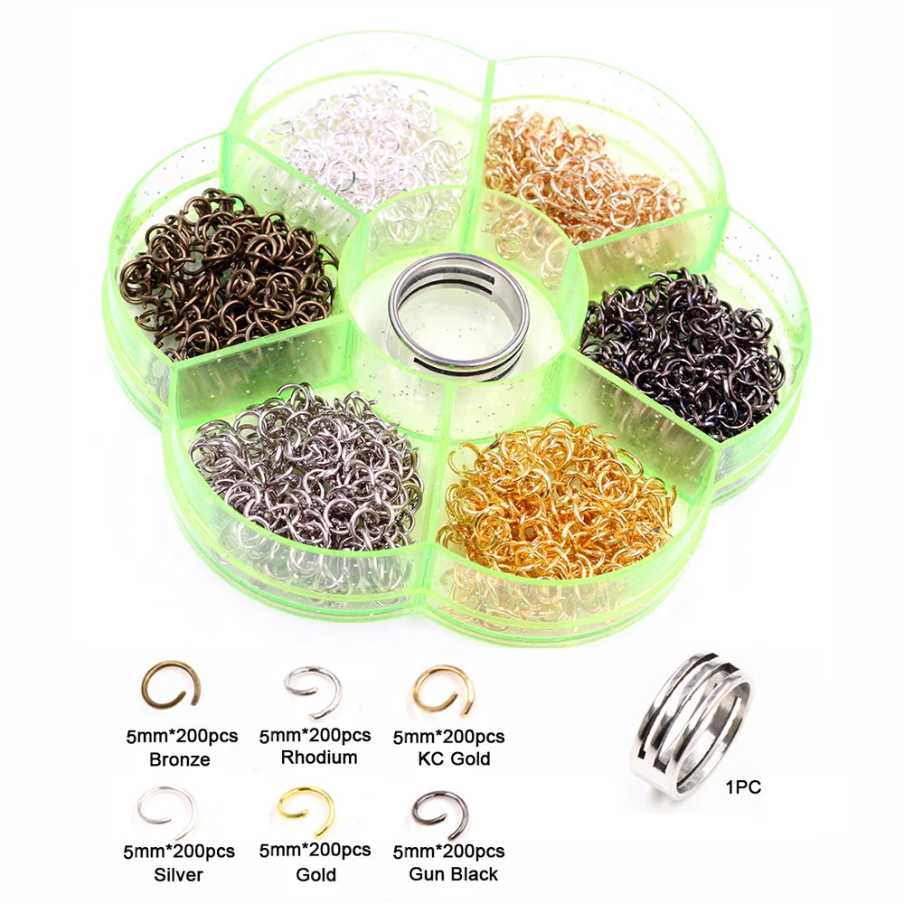 Multi-Size Open Jump Rings Set – 8 Colors, 3-10mm Multi-Size Open Jump Rings Set – 8 Colors, 3-10mm