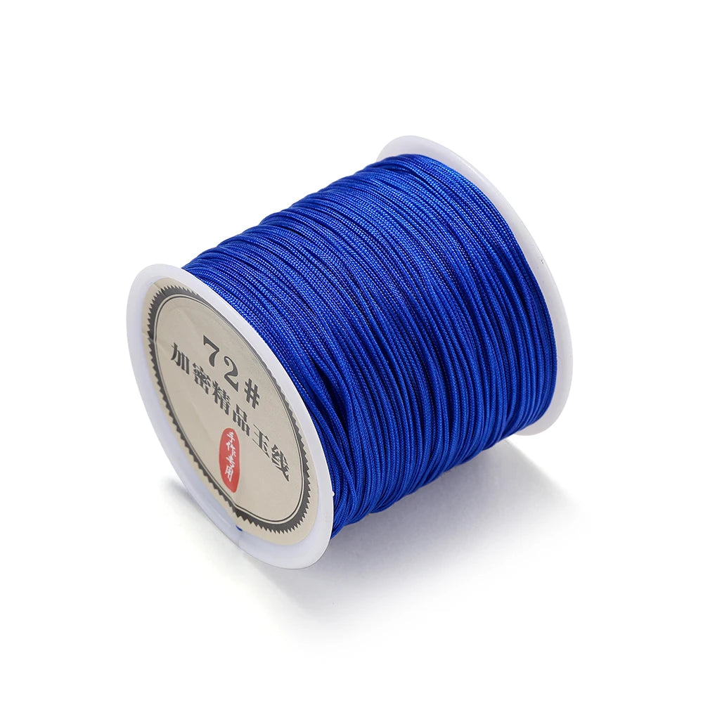 50M Nylon Chinese Knot Cord – 0.8mm Braided String for DIY Jewelry & Tassels 50M Nylon Chinese Knot Cord – 0.8mm Braided String for DIY Jewelry & Tassels
