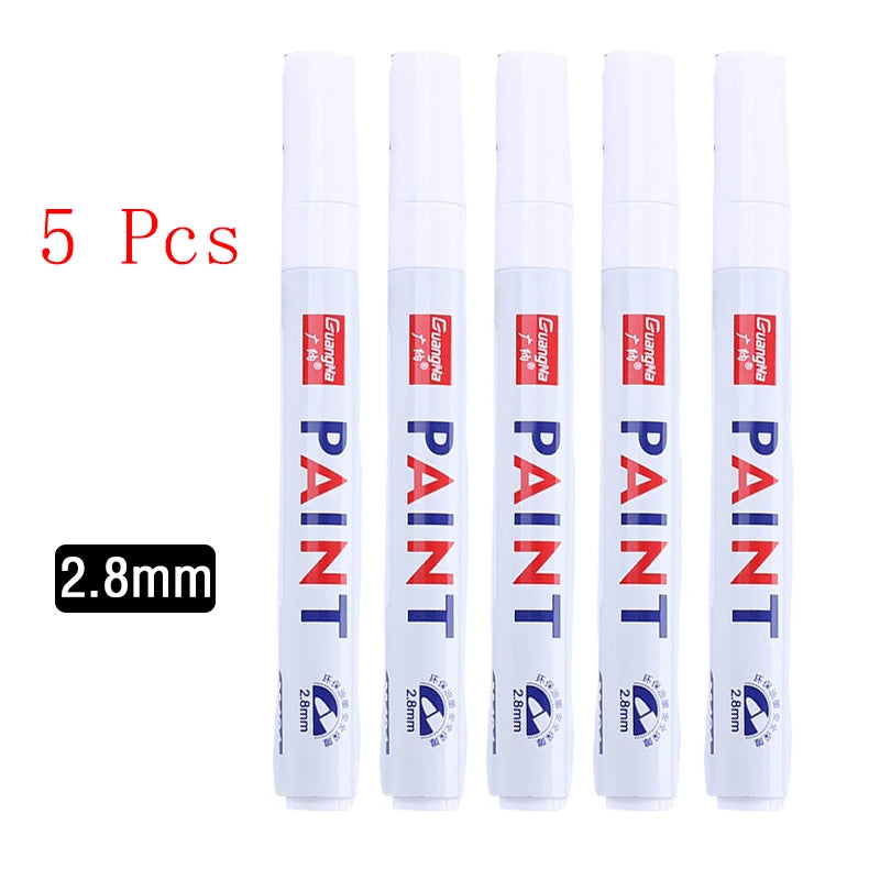 White Waterproof Marker Pens – Oily Gel Brush Set White Waterproof Marker Pens – Oily Gel Brush Set
