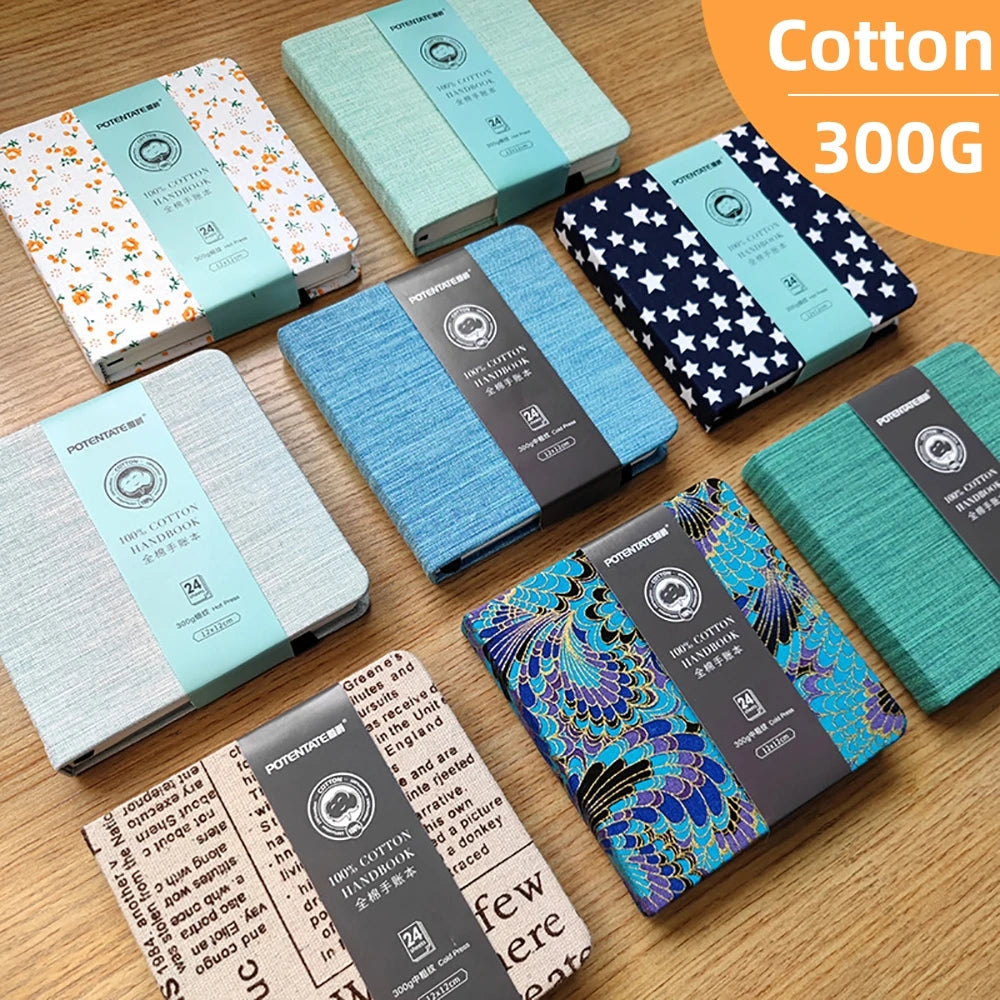 100% Cotton Square or rectangle Watercolor Sketchbook – 300gsm Cold Press Paper 100% Cotton Square or rectangle Watercolor Sketchbook – 300gsm Cold Press Paper