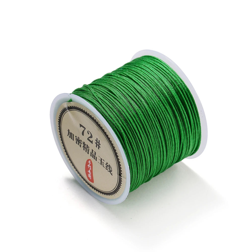 50M Nylon Chinese Knot Cord – 0.8mm Braided String for DIY Jewelry & Tassels 50M Nylon Chinese Knot Cord – 0.8mm Braided String for DIY Jewelry & Tassels