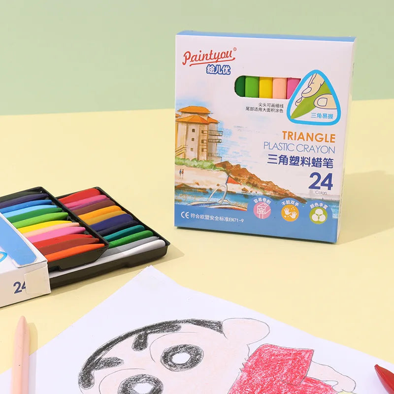 Washable Plastic Crayons – 12/18/24/36 Colors Washable Plastic Crayons – 12/18/24/36 Colors