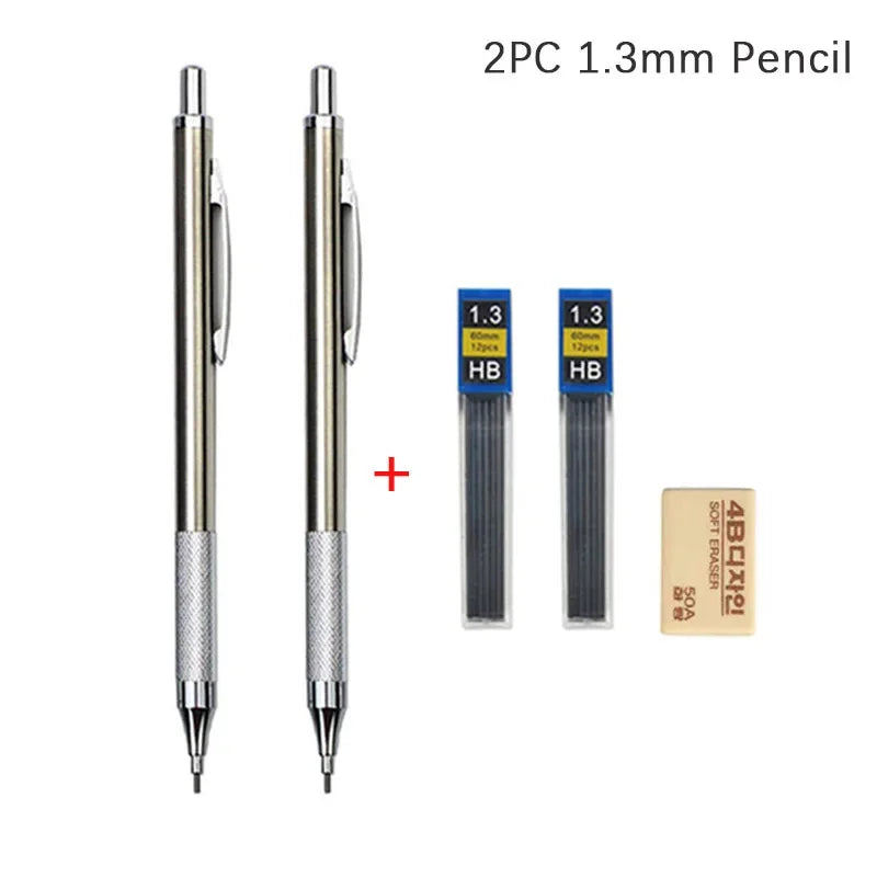 Full Metal Mechanical Pencil Set – 0.3 to 2.0mm Full Metal Mechanical Pencil Set – 0.3 to 2.0mm