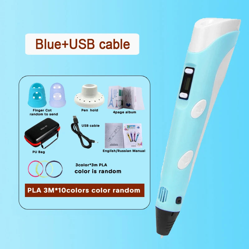 3D Printing Pen with PLA Filament & Case 3D Printing Pen with PLA Filament & Case