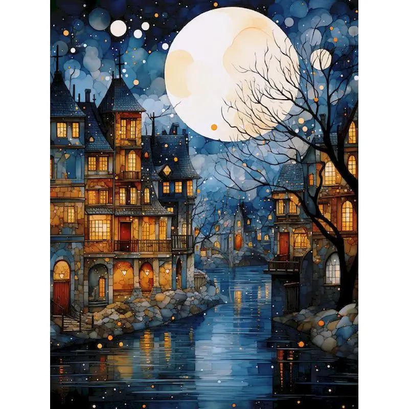 Cityscape Paint by Numbers Kit – DIY Canvas Art with Frame for Adults Cityscape Paint by Numbers Kit – DIY Canvas Art with Frame for Adults