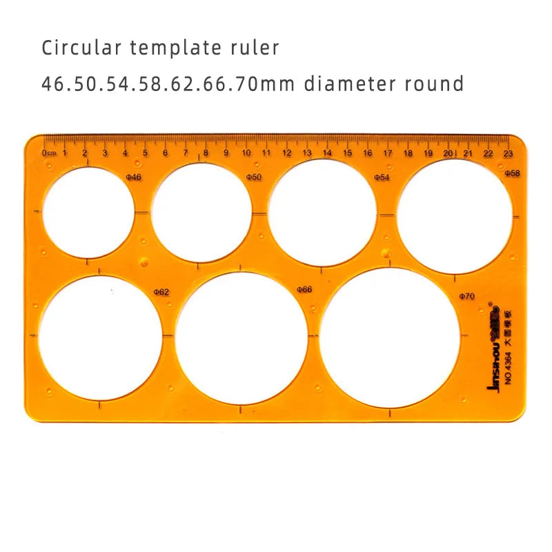 Circular & Oval Template Ruler – Durable Drafting Tool for Design & Architecture Circular & Oval Template Ruler – Durable Drafting Tool for Design & Architecture