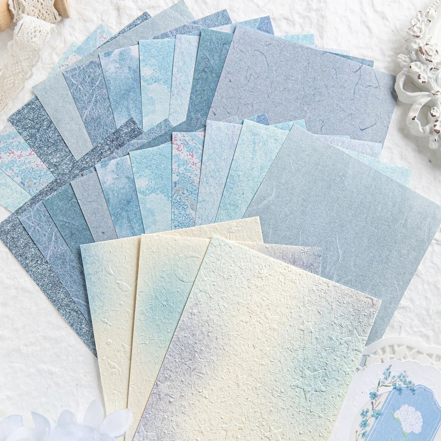 23 Sheets Color Gradation Blush Paper for Scrapbooking 23 Sheets Color Gradation Blush Paper for Scrapbooking