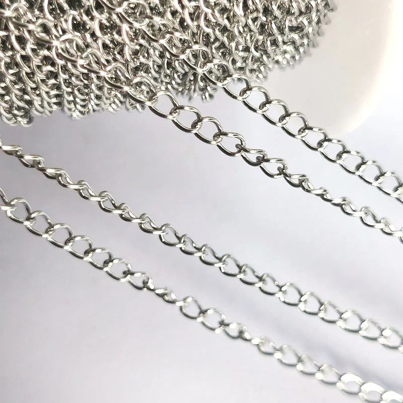 2m No-Fade Stainless Steel Chain – Gold Beaded Chain for DIY Jewelry 2m No-Fade Stainless Steel Chain – Gold Beaded Chain for DIY Jewelry