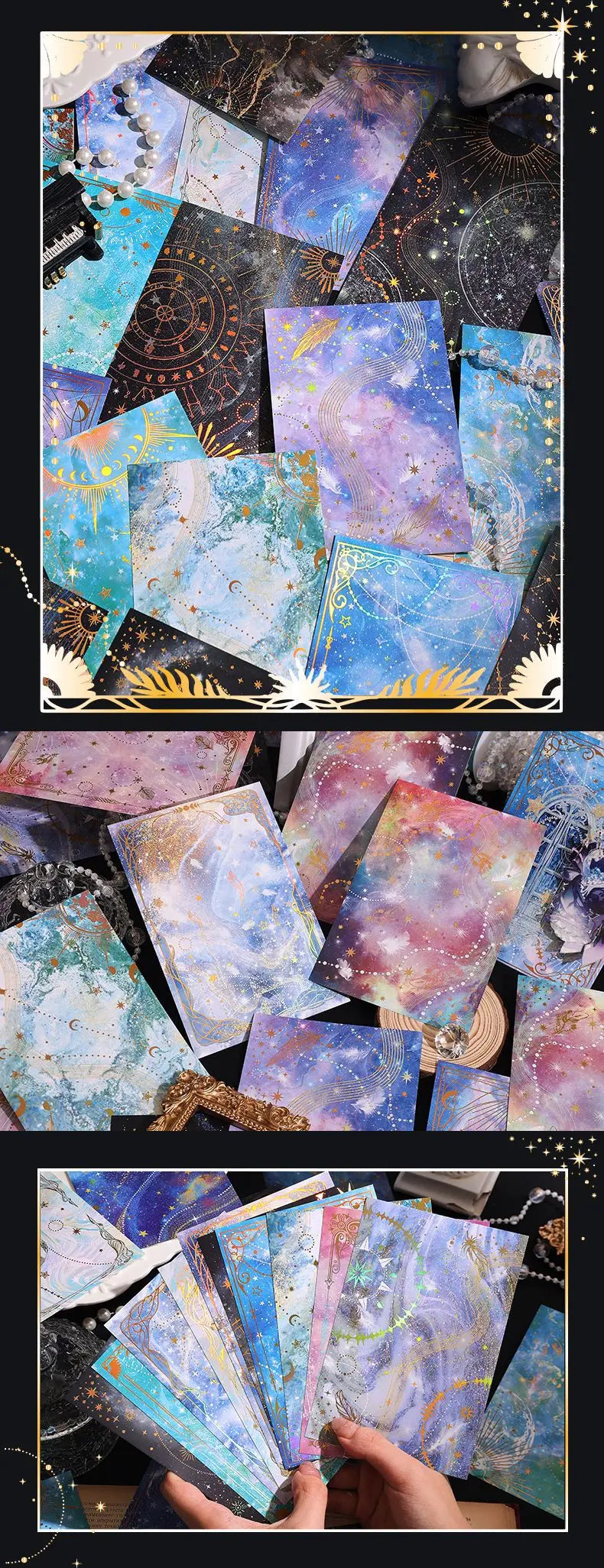 15pcs INS Dreamy Sky Theme Decorative Craft Paper 15pcs INS Dreamy Sky Theme Decorative Craft Paper