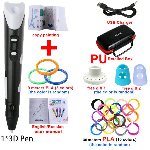 3D Printing Pen with PLA Filament & Case 3D Printing Pen with PLA Filament & Case