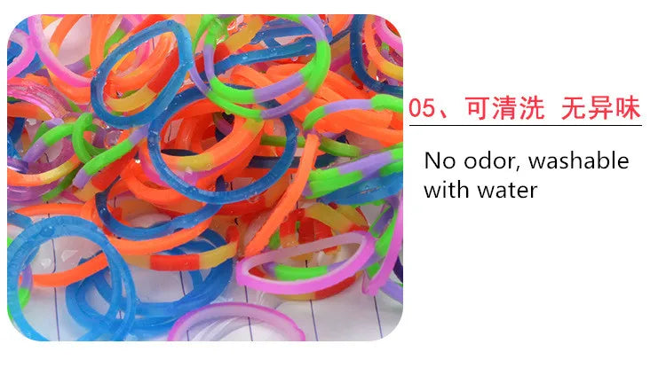 Colorful Loom Bands DIY Bracelet Kit Colorful Loom Bands DIY Bracelet Kit