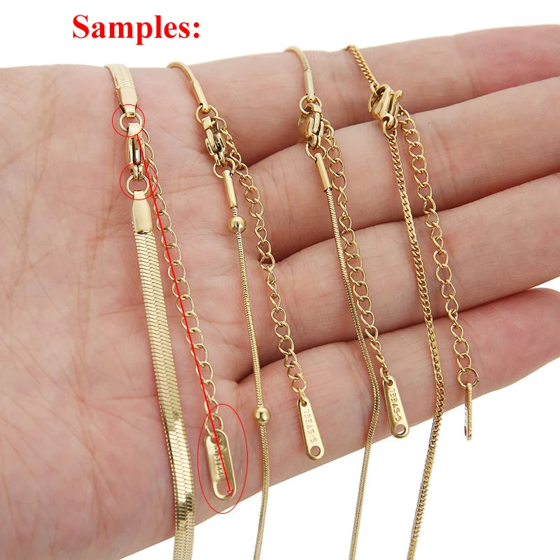 10pcs Stainless Steel Extension Chains with Lobster Clasps – DIY Jewelry Connectors 10pcs Stainless Steel Extension Chains with Lobster Clasps – DIY Jewelry Connectors