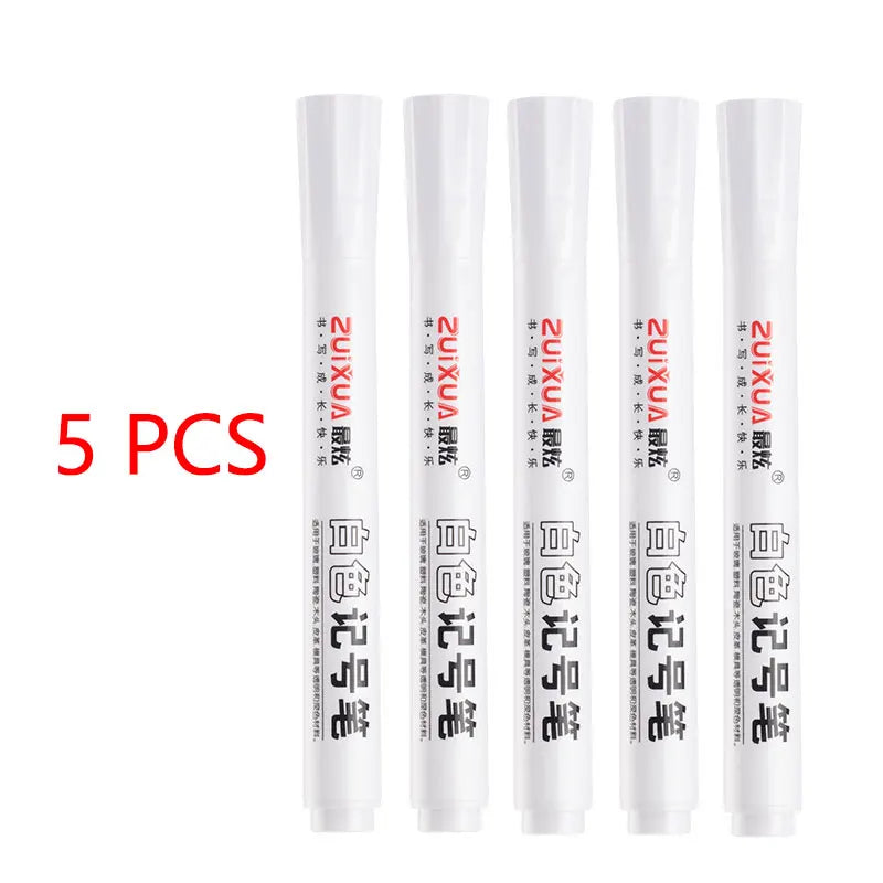 White Waterproof Marker Pens – Oily Gel Brush Set White Waterproof Marker Pens – Oily Gel Brush Set