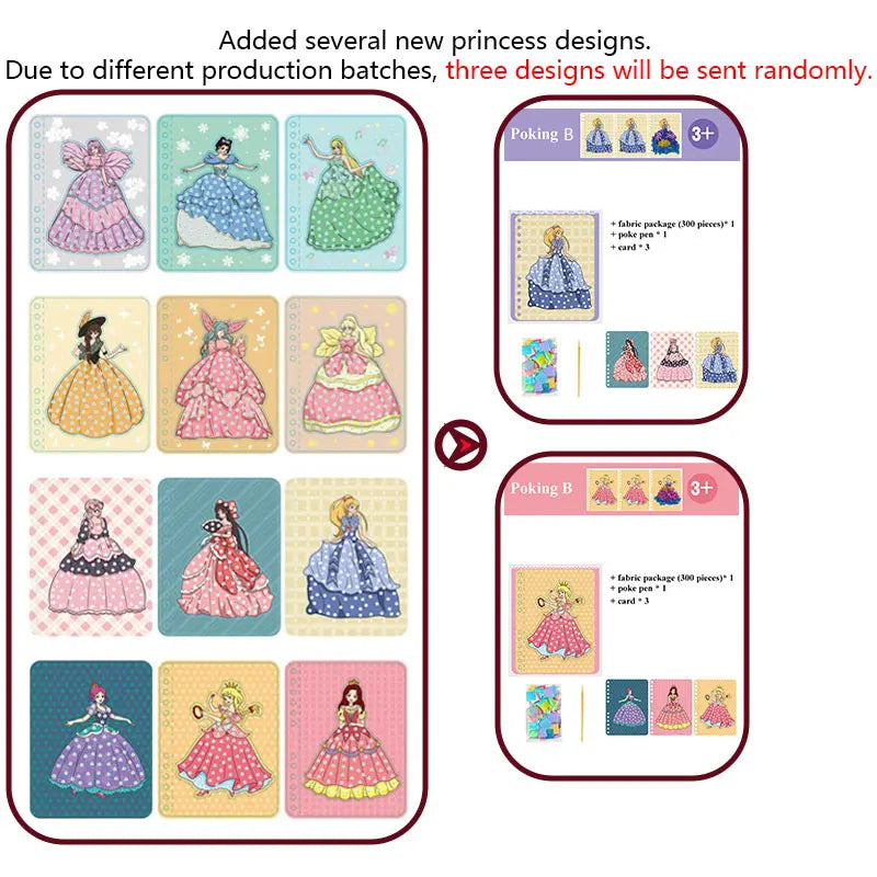 DIY Princess Poking Painting Craft Kit DIY Princess Poking Painting Craft Kit