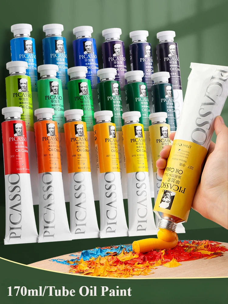 170ml LargeTubes Oil Paint Non-Toxic Excellent Tinting Strength 170ml LargeTubes Oil Paint Non-Toxic Excellent Tinting Strength