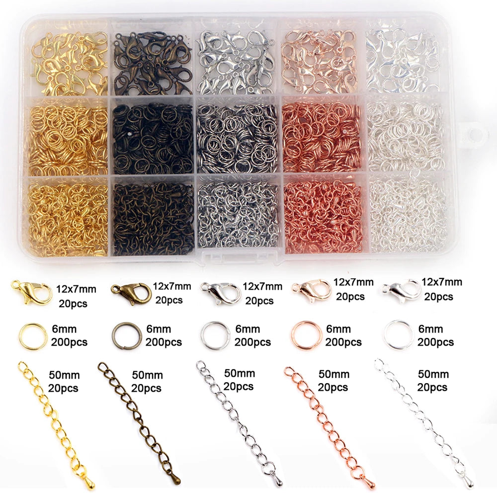 Multi-Size Open Jump Rings Set – 8 Colors, 3-10mm Multi-Size Open Jump Rings Set – 8 Colors, 3-10mm
