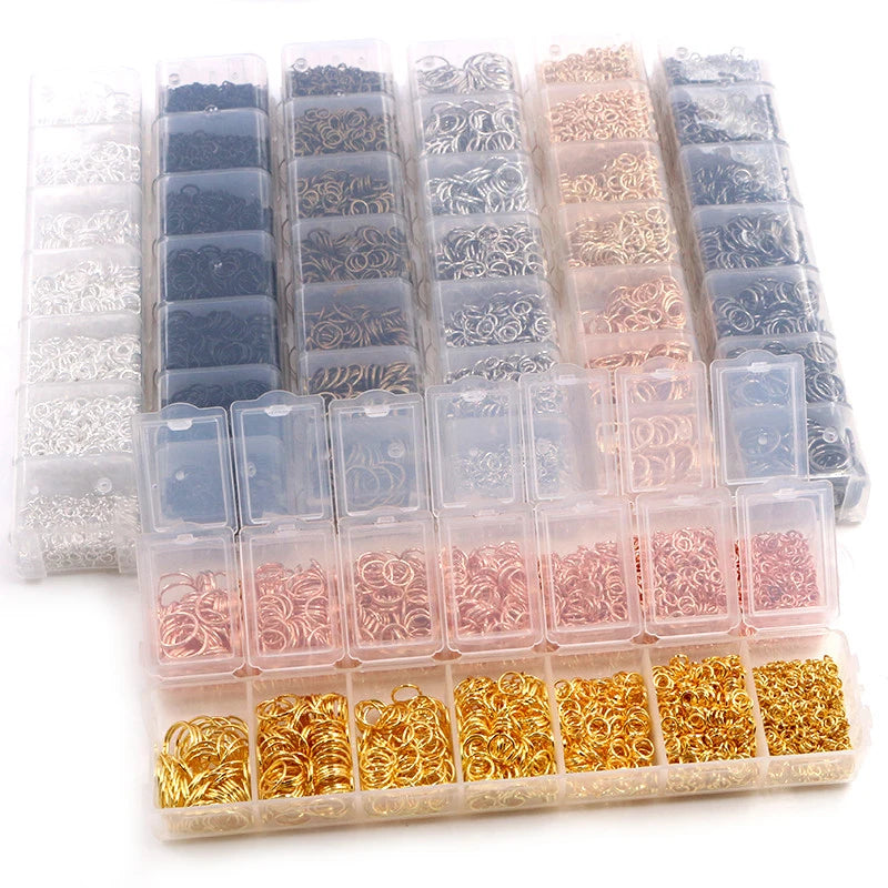Multi-Size Open Jump Rings Set – 8 Colors, 3-10mm Multi-Size Open Jump Rings Set – 8 Colors, 3-10mm