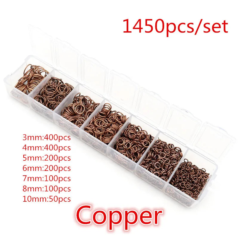 Multi-Size Open Jump Rings Set – 8 Colors, 3-10mm Multi-Size Open Jump Rings Set – 8 Colors, 3-10mm