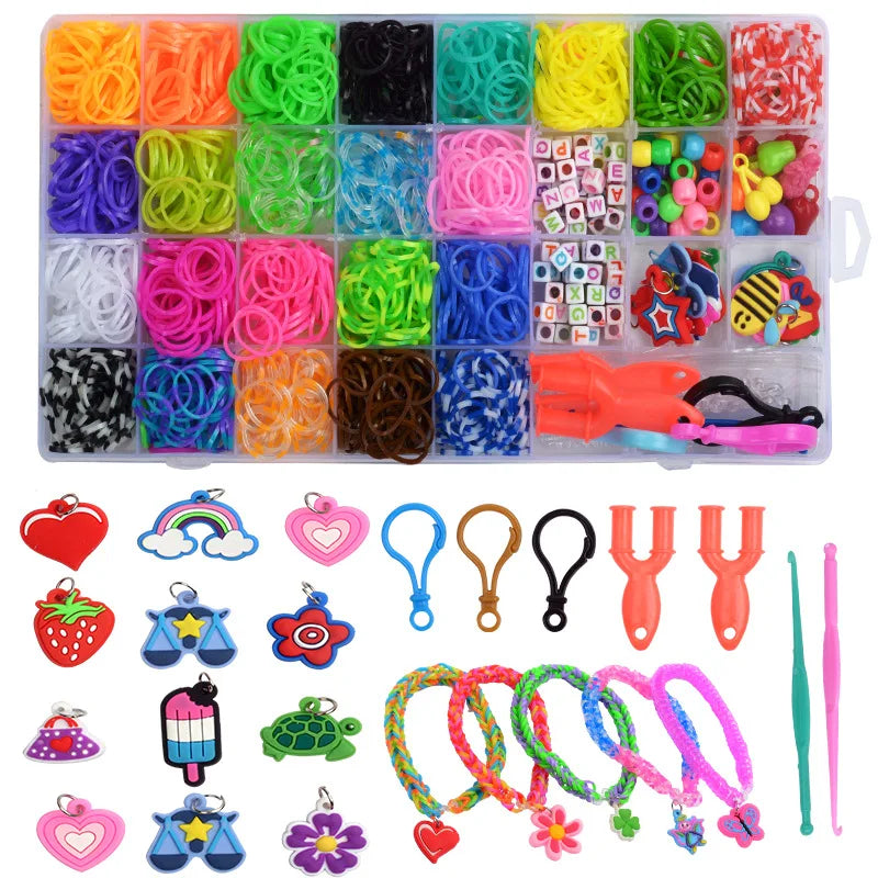 Colorful Loom Bands DIY Bracelet Kit Colorful Loom Bands DIY Bracelet Kit