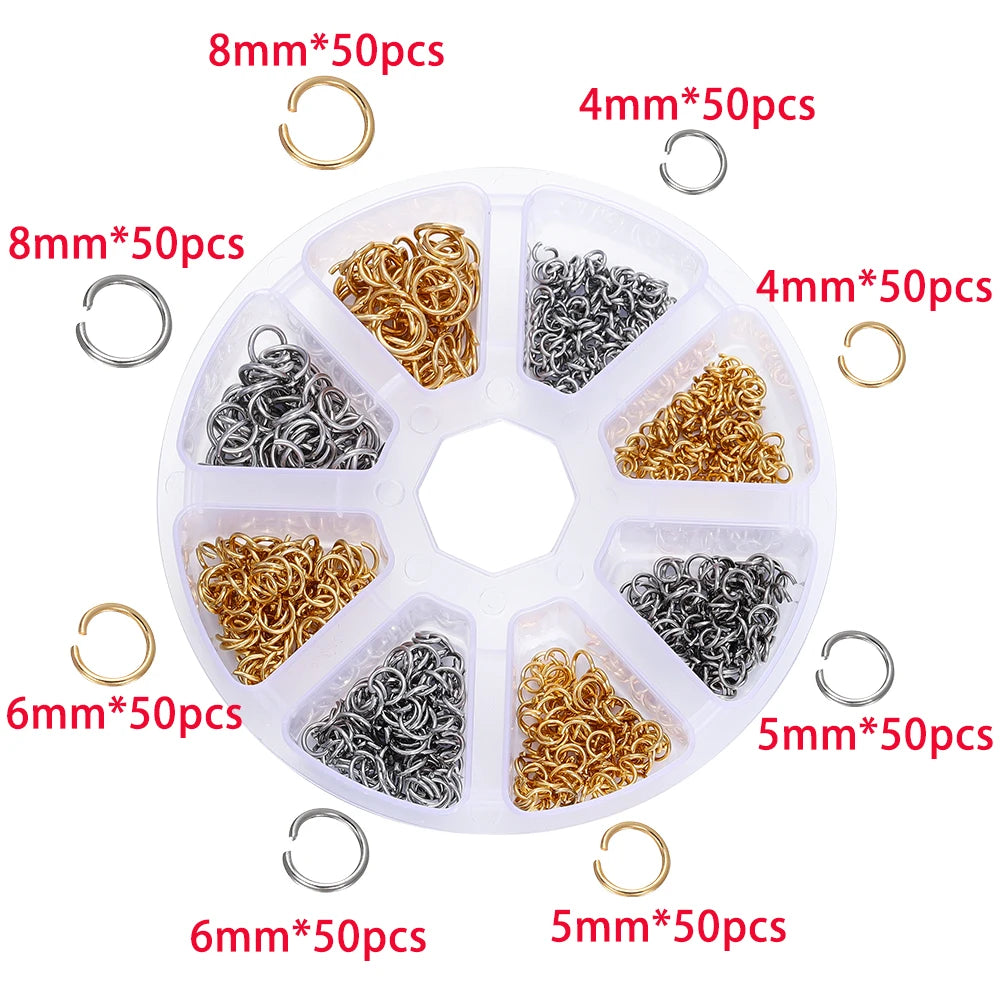Jewelry Findings Kit – 210–400pcs Clasps, Crimps, Jump Rings & Beads Jewelry Findings Kit – 210–400pcs Clasps, Crimps, Jump Rings & Beads