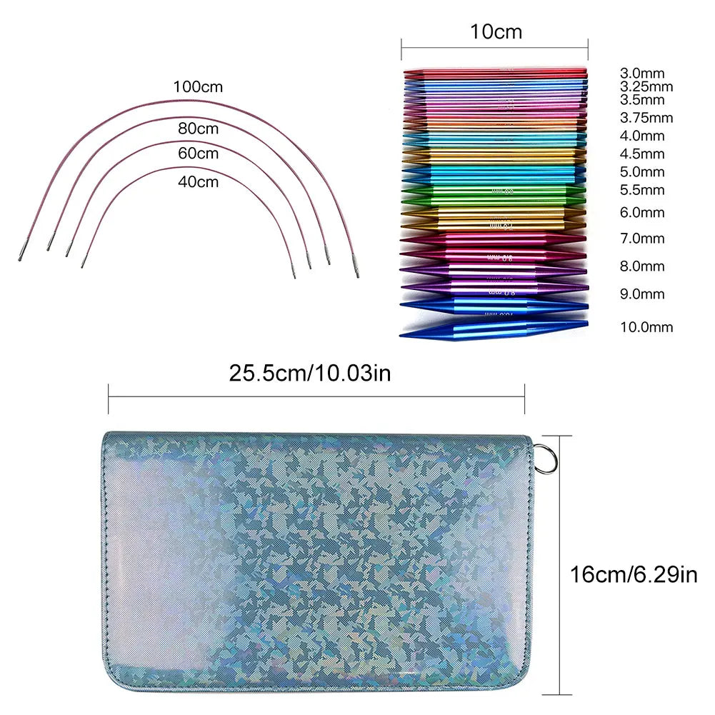 Interchangeable Knitting & Crochet Needle Set Interchangeable Knitting & Crochet Needle Set