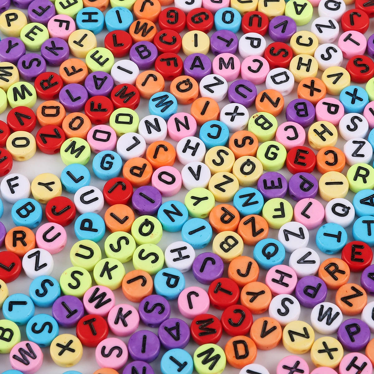 7mm Alphabet Acrylic Beads – 100pcs Kit 7mm Alphabet Acrylic Beads – 100pcs Kit