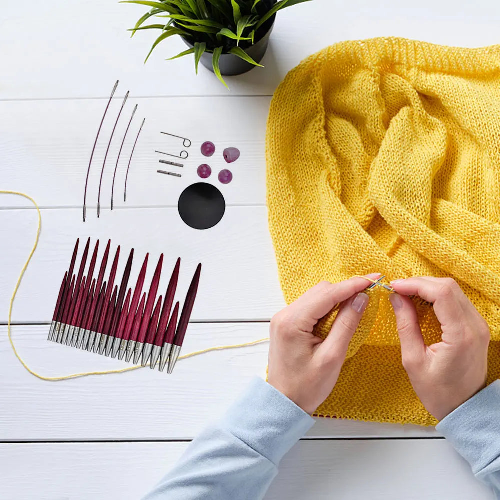 Interchangeable Knitting & Crochet Needle Set Interchangeable Knitting & Crochet Needle Set