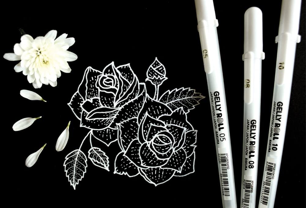 SAKURA Gelly Roll White Gel Pens SAKURA Gelly Roll White Gel Pens