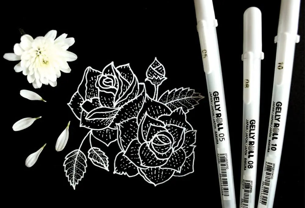 SAKURA Gelly Roll White Gel Pens SAKURA Gelly Roll White Gel Pens