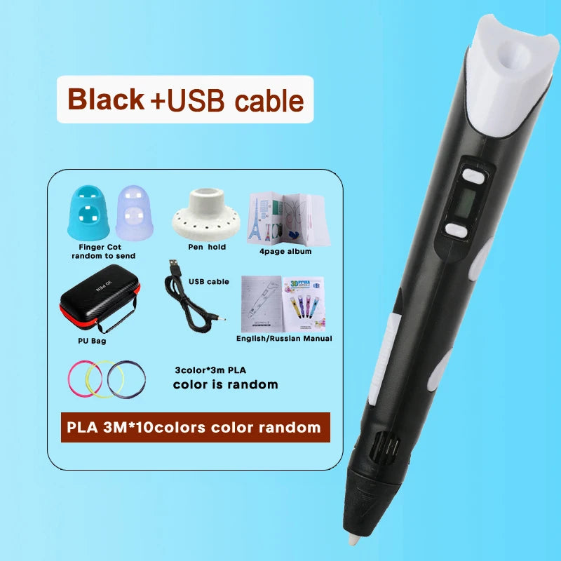 3D Printing Pen with PLA Filament & Case 3D Printing Pen with PLA Filament & Case