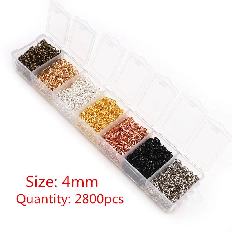 Multi-Size Open Jump Rings Set – 8 Colors, 3-10mm Multi-Size Open Jump Rings Set – 8 Colors, 3-10mm