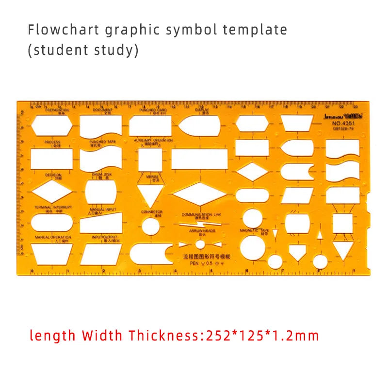 Circular & Oval Template Ruler – Durable Drafting Tool for Design & Architecture Circular & Oval Template Ruler – Durable Drafting Tool for Design & Architecture
